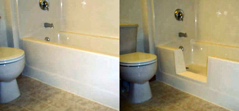 Walk-in Fiberglass Bathtub